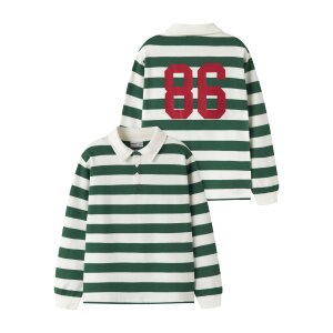name it Sweatshirt Langarm Polo Box evergreen