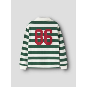 name it Sweatshirt Langarm Polo Box evergreen