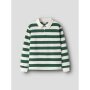 name it Sweatshirt Langarm Polo Box evergreen