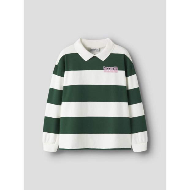 name it Polo Sweatshirt Langarm Evergreen