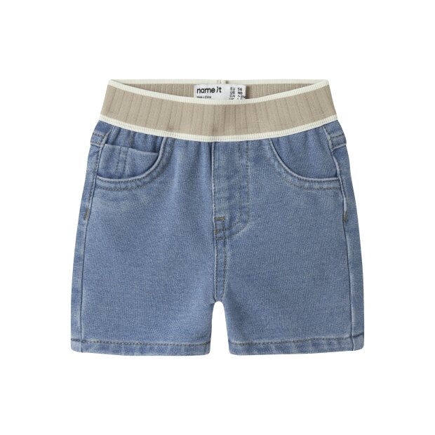 name it Jeans Shorts Light Blue Denim