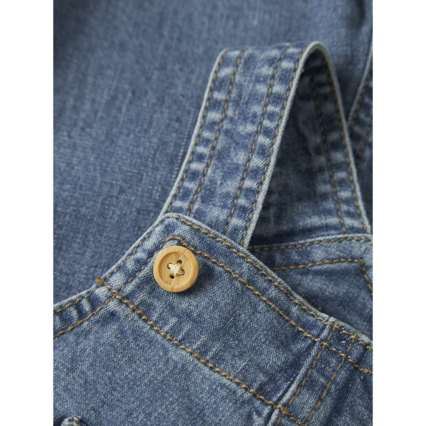 name it Shorts Overall medium blue denim