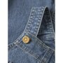 name it Shorts Overall medium blue denim