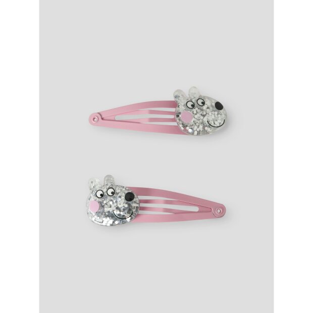 name it haarschmuck peppa 2er set pink drink