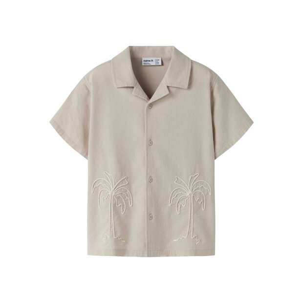 name it T-Shirt mit kurzen Ärmeln chateau gray