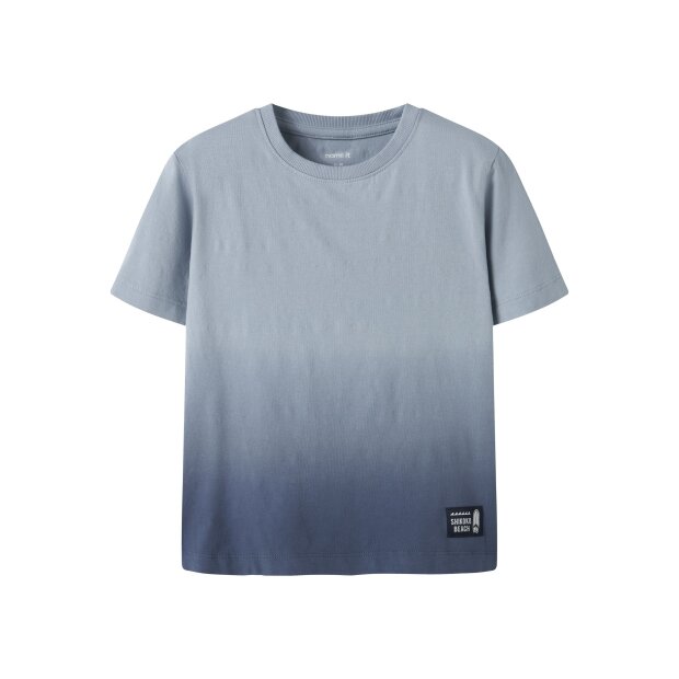 name it Top mit kurzen ärmeln blue fog