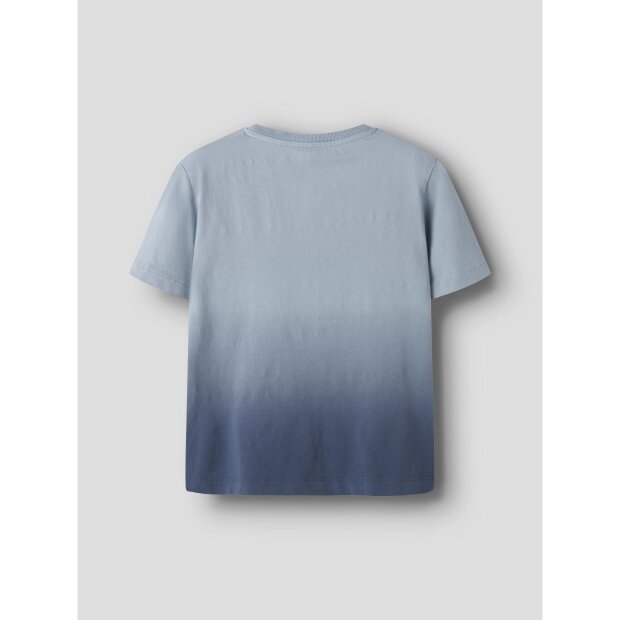 name it Top mit kurzen ärmeln blue fog