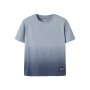 name it Top mit kurzen ärmeln blue fog
