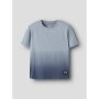 name it Top mit kurzen ärmeln blue fog