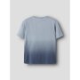 name it Top mit kurzen ärmeln blue fog