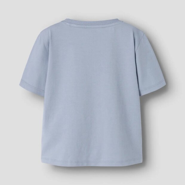 name it Top Kurzarm mit print blue fog