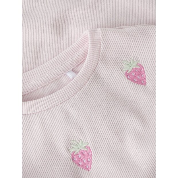 name it Slim-Fit Kurzarm Top cradle pink