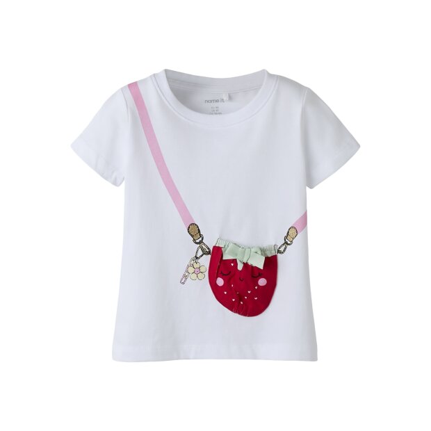 name it Top Kurzarm box bright white