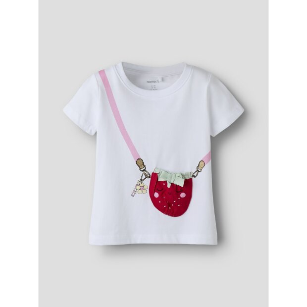 name it Top Kurzarm box bright white