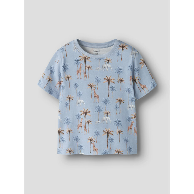 name it Top Kurzarm Blue Fog