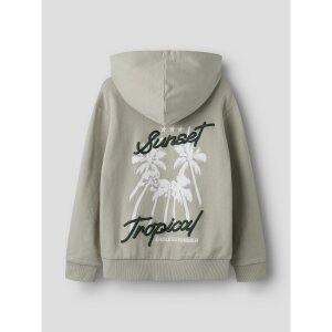 name it Langarm Sweatshirt StrickJacke Chateau Gray