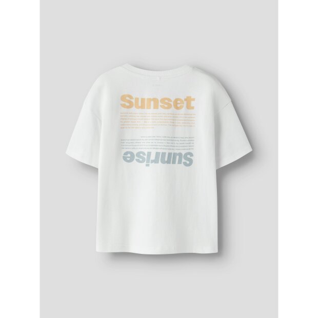 name it Relaxed Fit Kurzarm Top Bright White