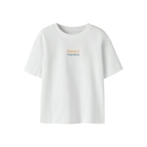 name it Relaxed Fit Kurzarm Top Bright White