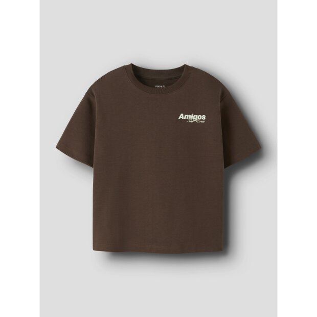 name it Relaxed Fit Kurzarm Top chestnut