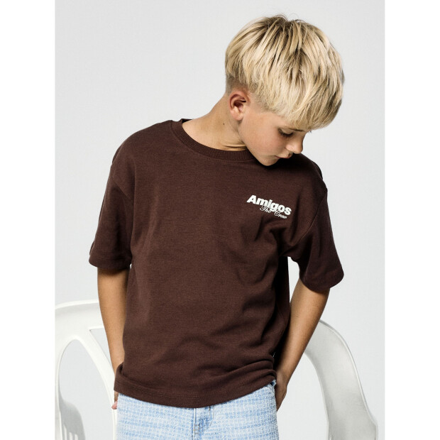 name it Relaxed Fit Kurzarm Top chestnut