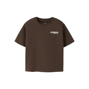 name it Relaxed Fit Kurzarm Top chestnut