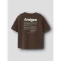 name it Relaxed Fit Kurzarm Top chestnut
