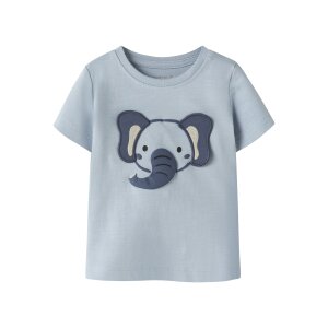 name it Top Kurzarm box Blue Fog