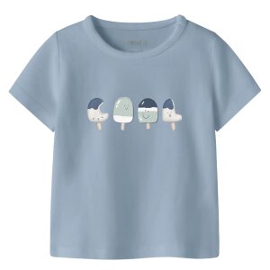 name it Kurzarm Top blue fog