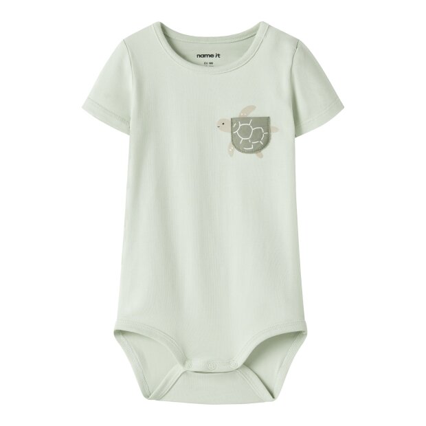 name it Kurzarm Body Box pale aqua