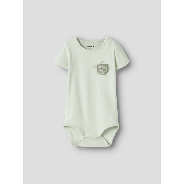 name it Kurzarm Body Box pale aqua