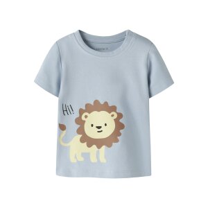 name it Kurzarm Top Box Blue Fog