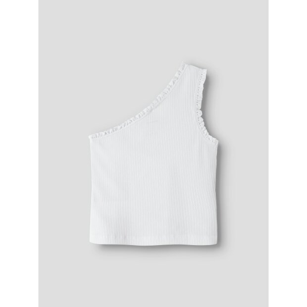 name it oneshoulder Kurzarm Top Bright White