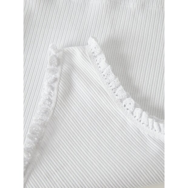 name it oneshoulder Kurzarm Top Bright White