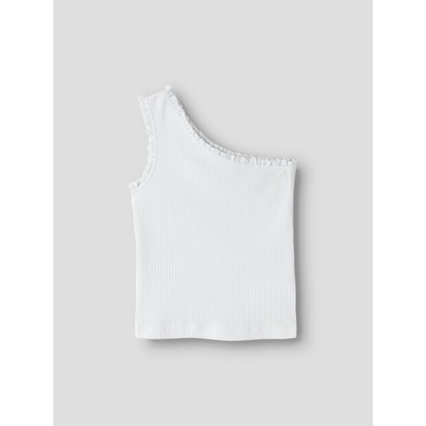 name it oneshoulder Kurzarm Top Bright White