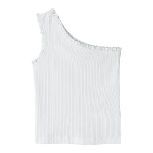 name it oneshoulder Kurzarm Top Bright White