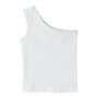 name it oneshoulder Kurzarm Top Bright White