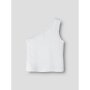 name it oneshoulder Kurzarm Top Bright White