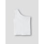 name it oneshoulder Kurzarm Top Bright White