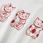 name it Top Kurzarm mit Katze bright white