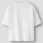 name it Top Kurzarm mit Katze bright white