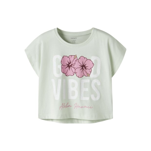 name it crop Top Pale Aqua