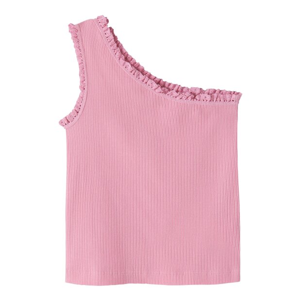 name it oneshoulder Kurzarm Top Pink Drink