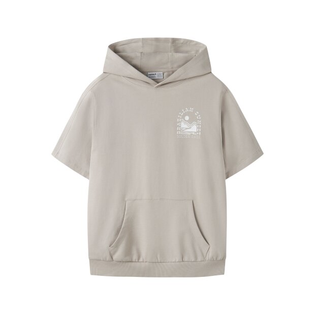 name it Sweatshirt Kurzarm weiß Chateau Gray