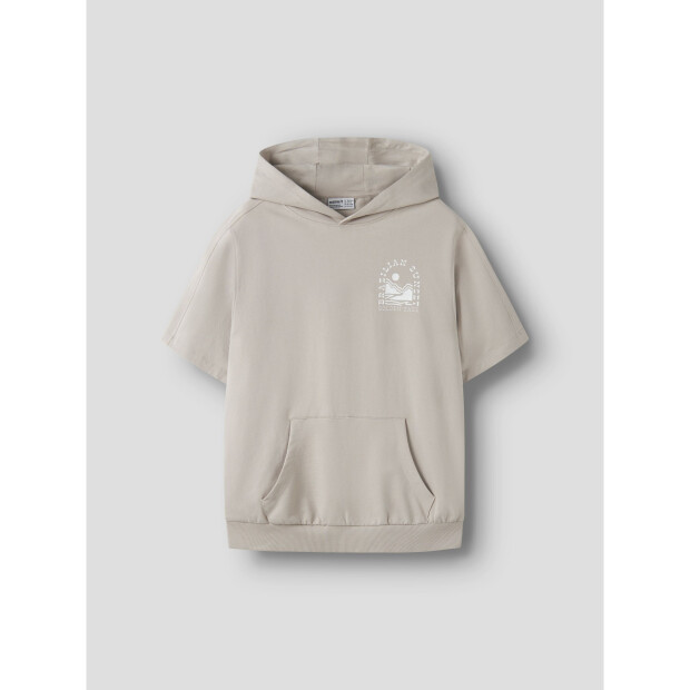name it Sweatshirt Kurzarm weiß Chateau Gray