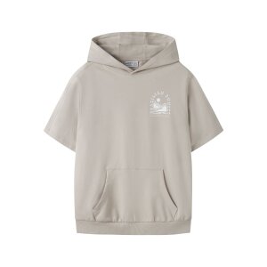 name it Sweatshirt Kurzarm weiß Chateau Gray
