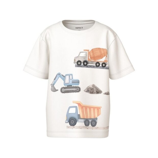 name it Top mit Kurzarm bright white