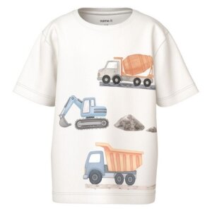 name it Top mit Kurzarm bright white