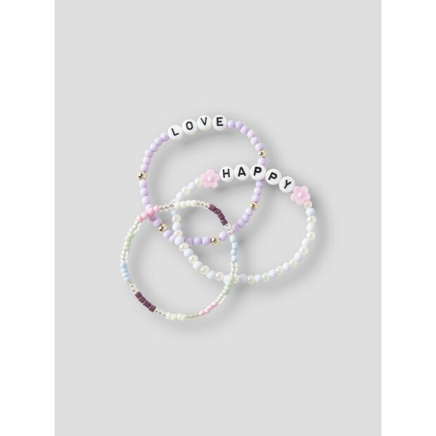 name it Armband 3er set lavender fog