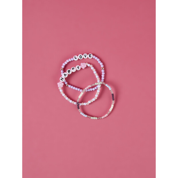 name it Armband 3er set lavender fog
