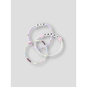name it Armband 3er set lavender fog